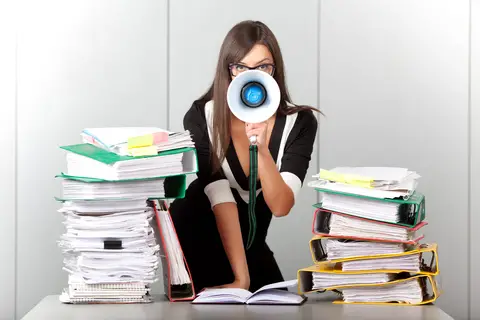 © Pumba1 | Dreamstime.com - Business Woman Screaming With A Megaphone Photo