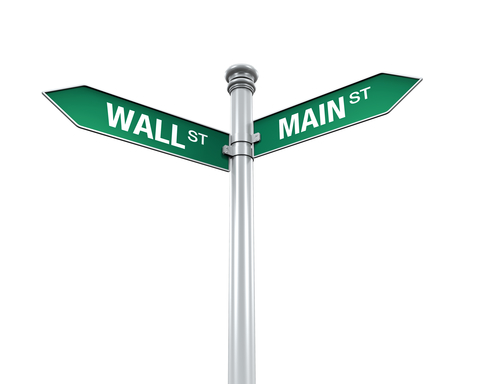 What is Wall Street Telling Main Street - street signs